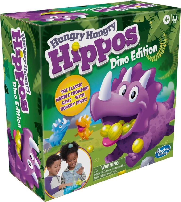 Hasbro Gaming Hungry Hungry Hippos Dino Edition Board Game Review