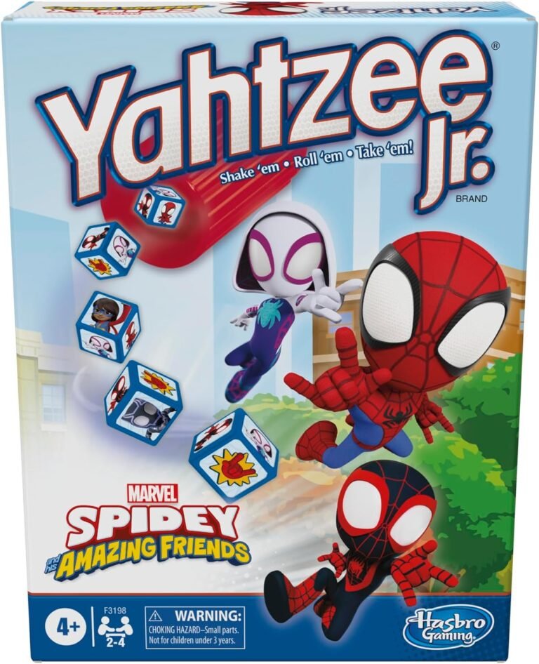 Hasbro Gaming Yahtzee Jr. Marvel Spidey and His Amazing Friends Edition Board Game Review