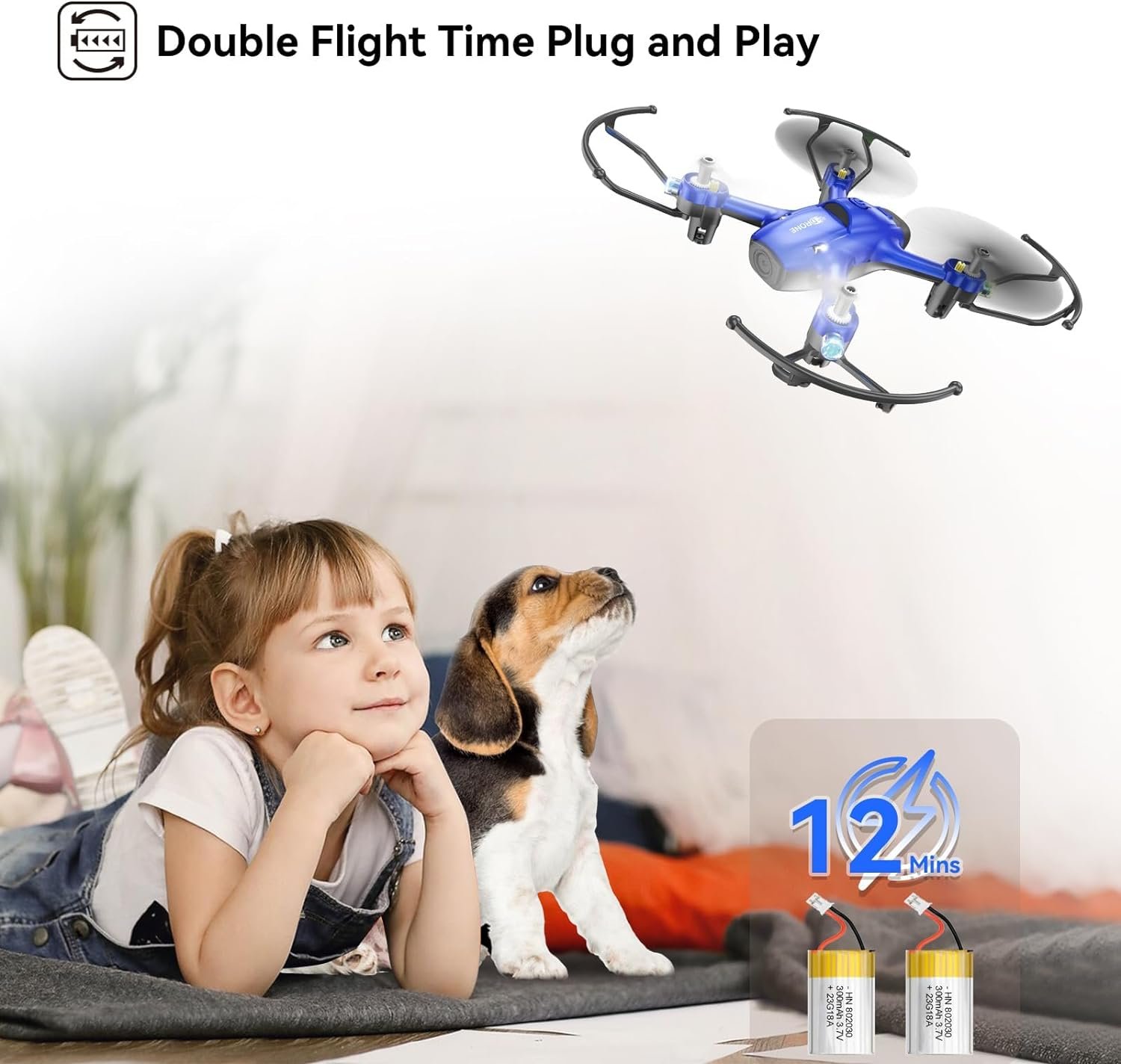 Wipkviey T16 Drones for Kids - Mini RC Portable Drone, Small Drone, with Altitude Hold, 3D Flips, and Headless Mode, Easy to Fly for Beginners, Toy Gifts for Boys and Girls