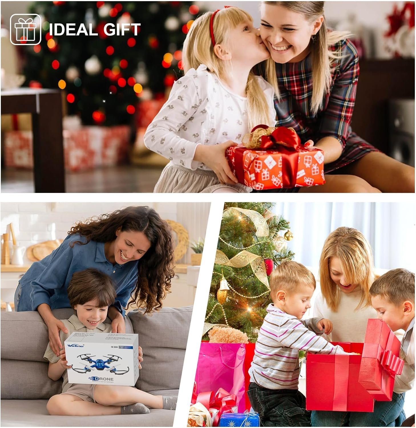 Wipkviey T16 Drones for Kids - Mini RC Portable Drone, Small Drone, with Altitude Hold, 3D Flips, and Headless Mode, Easy to Fly for Beginners, Toy Gifts for Boys and Girls