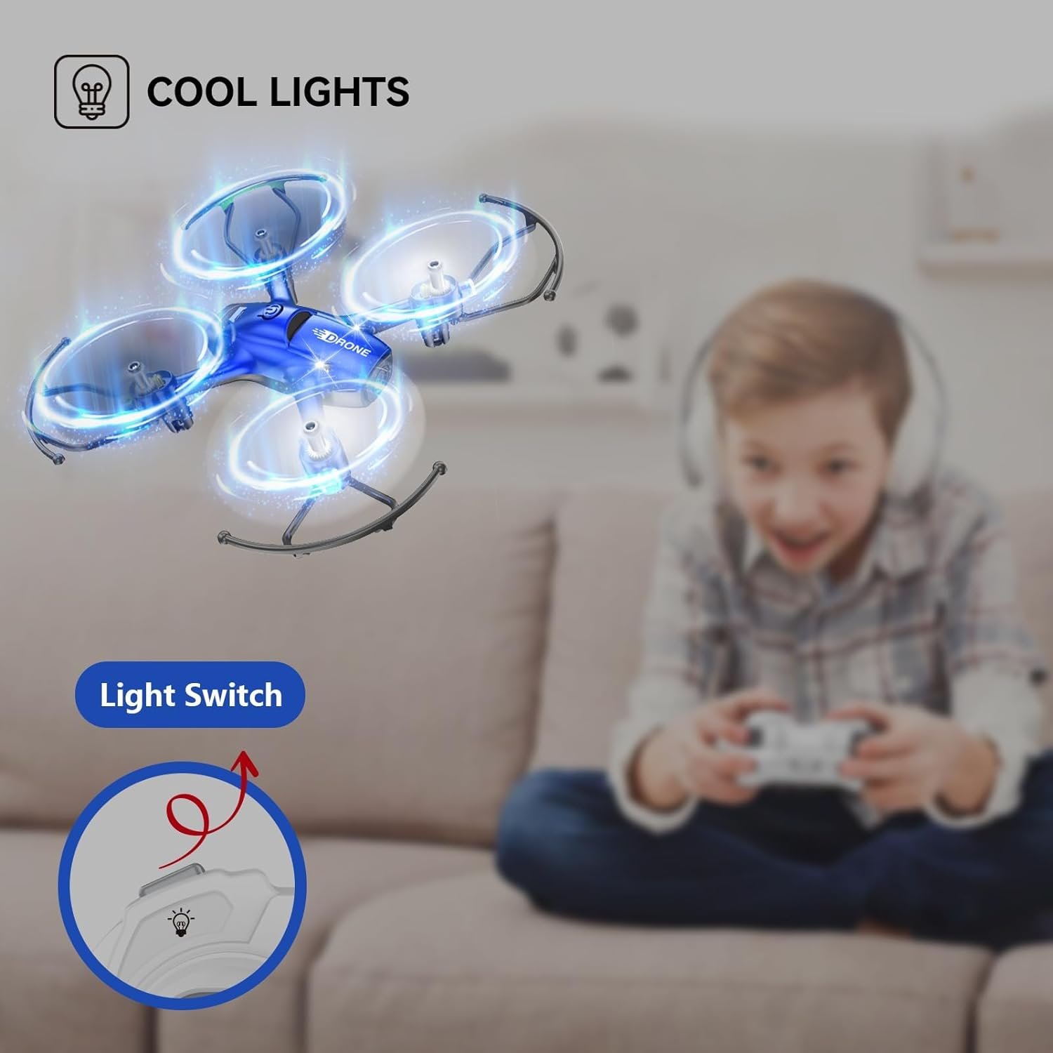 Wipkviey T16 Drones for Kids - Mini RC Portable Drone, Small Drone, with Altitude Hold, 3D Flips, and Headless Mode, Easy to Fly for Beginners, Toy Gifts for Boys and Girls