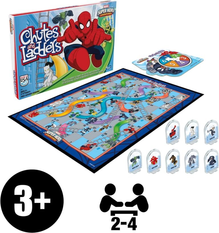 Hasbro Gaming Chutes and Ladders: Marvel Spider-Man Edition Board Game Review