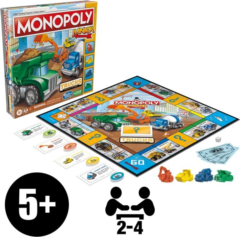 Monopoly Junior Trucks Edition Board Game Review